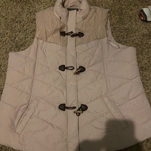 maurices pink fluffy vest